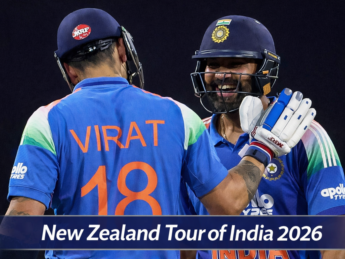 India vs New Zealand 2026 ODI and T20I series schedule
